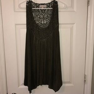 Hunter green Knox Rose top